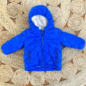 6-12 month LL Bean winter jacket - polyester shell with fleece lining